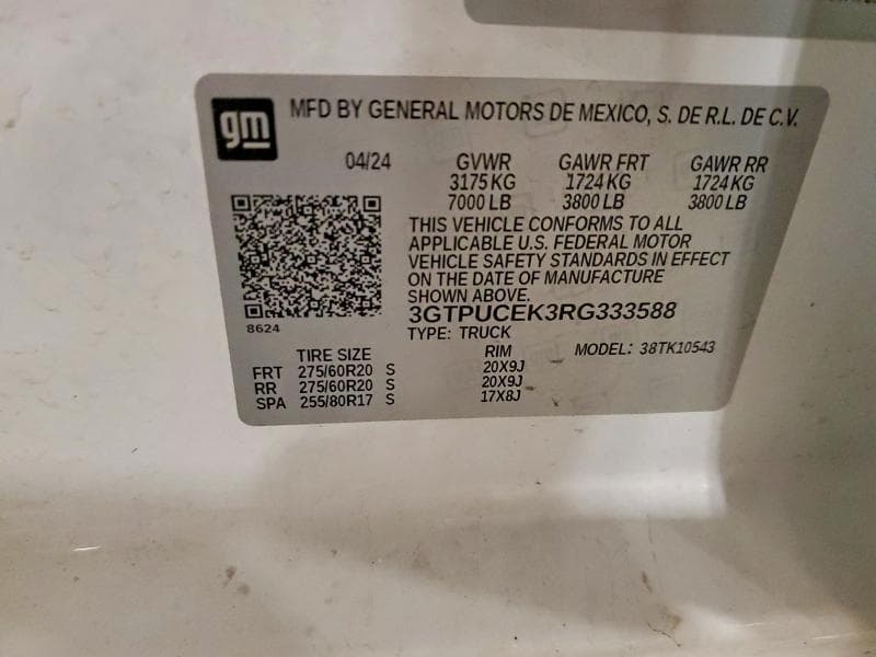 2024 GMC SIERRA K1500 ELEVATION K1500 ELEVATION 13