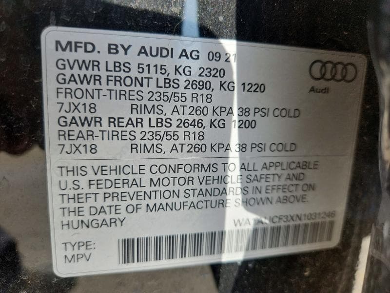 2022 AUDI Q3 PREMIUM 40 PREMIUM 40 13