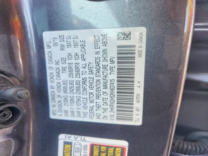 2019 HONDA CR-V EX EX 13