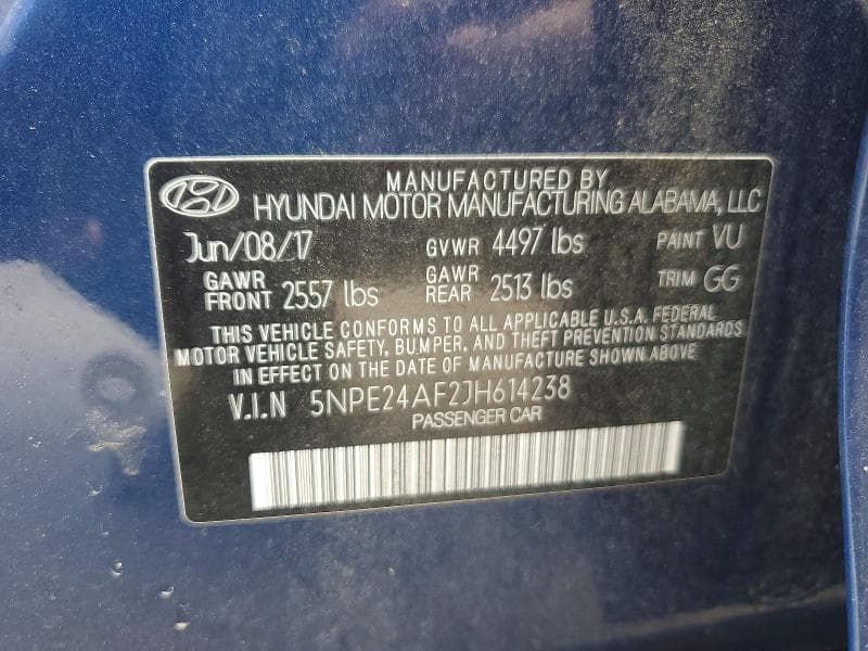 2018 HYUNDAI SONATA SE 12