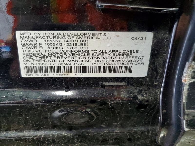2021 ACURA ILX 12