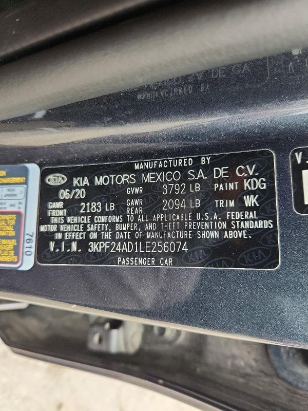 2020 KIA FORTE LXS 12