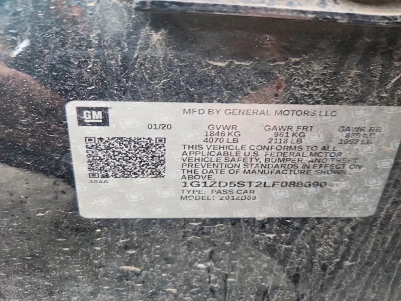 2020 CHEVROLET MALIBU LT 12