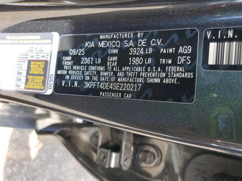 2025 KIA K4 LX LX 13