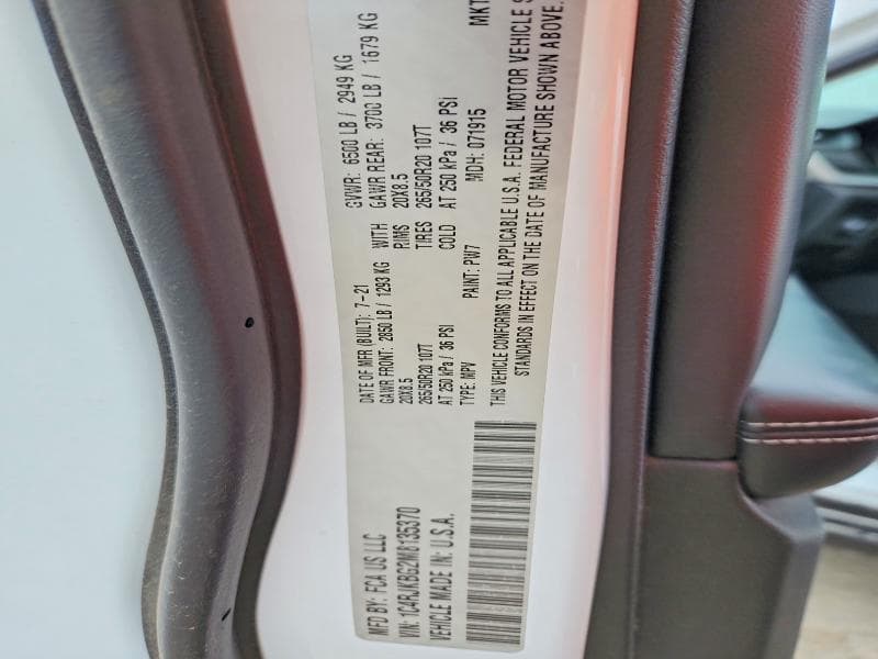 2021 JEEP GRAND CHEROKEE L LIMITED 13