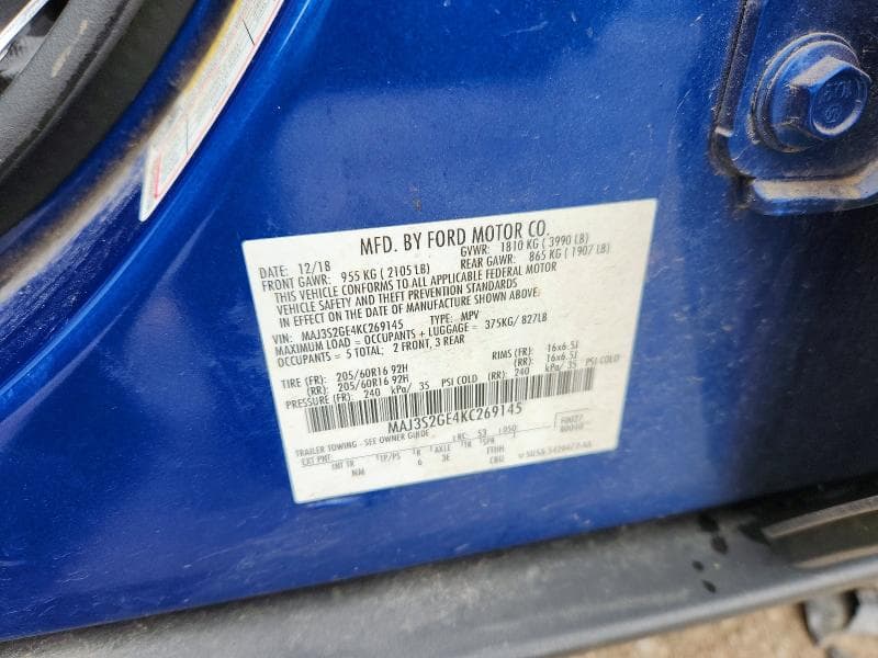 2019 FORD ECOSPORT SE 12