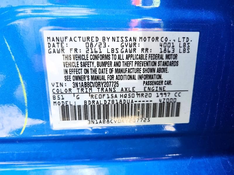 2024 NISSAN SENTRA SV SV 13