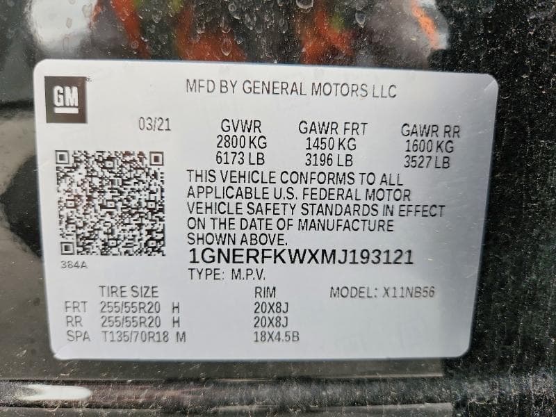 2021 CHEVROLET TRAVERSE LS 14