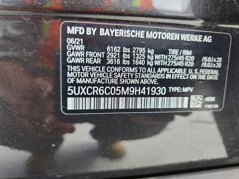 2021 BMW X5 XDRIVE40I XDRIVE40I 14