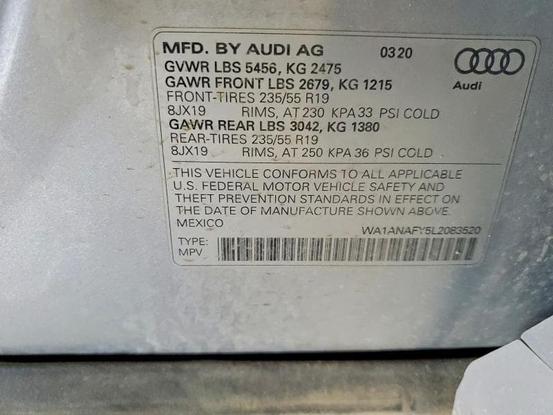 2020 AUDI Q5 PREMIUM PREMIUM 13