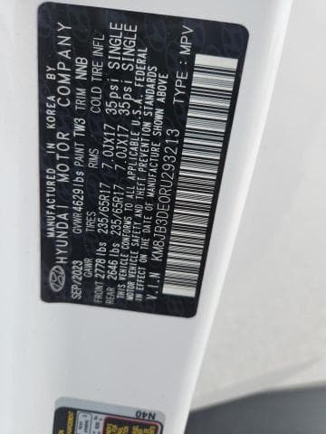 2024 HYUNDAI TUCSON SEL 13