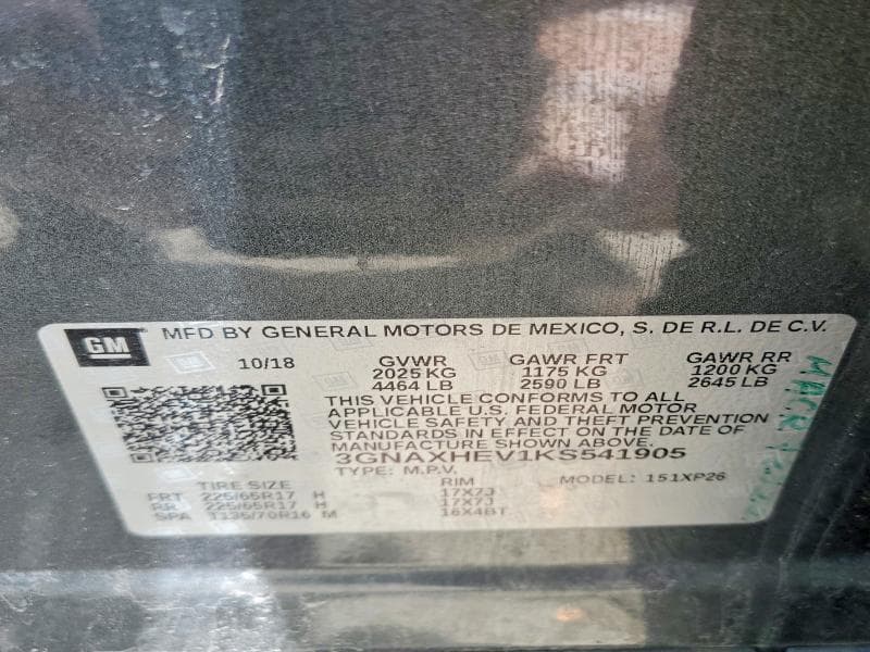 2019 CHEVROLET EQUINOX LS 13