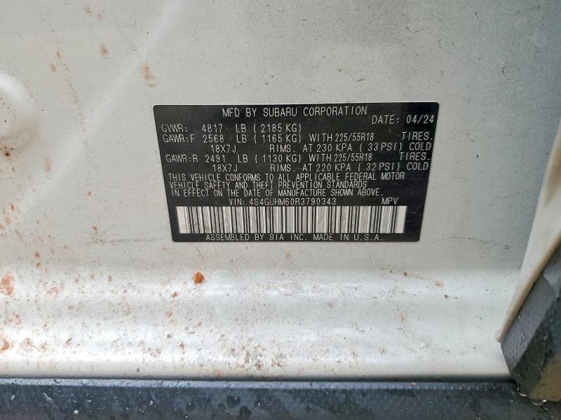2024 SUBARU CROSSTREK LIMITED LIMITED 12