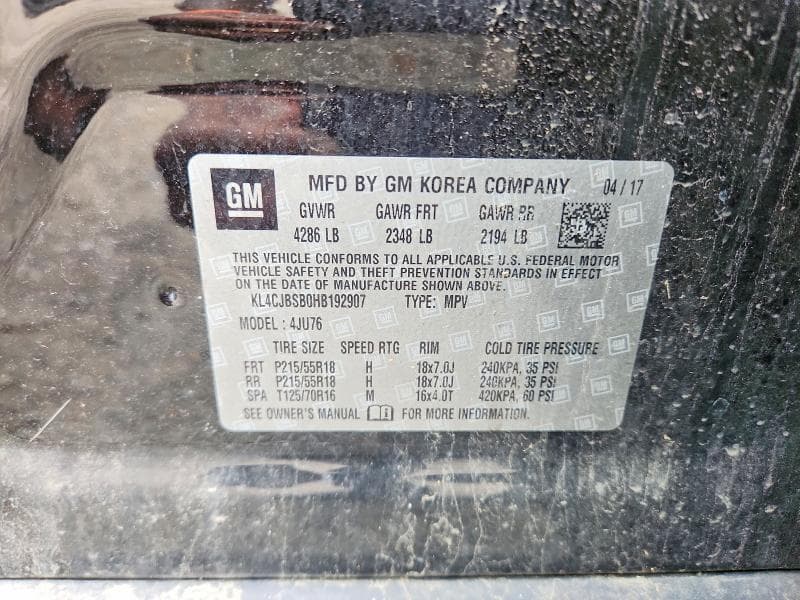 2017 BUICK ENCORE PREFERRED II 13