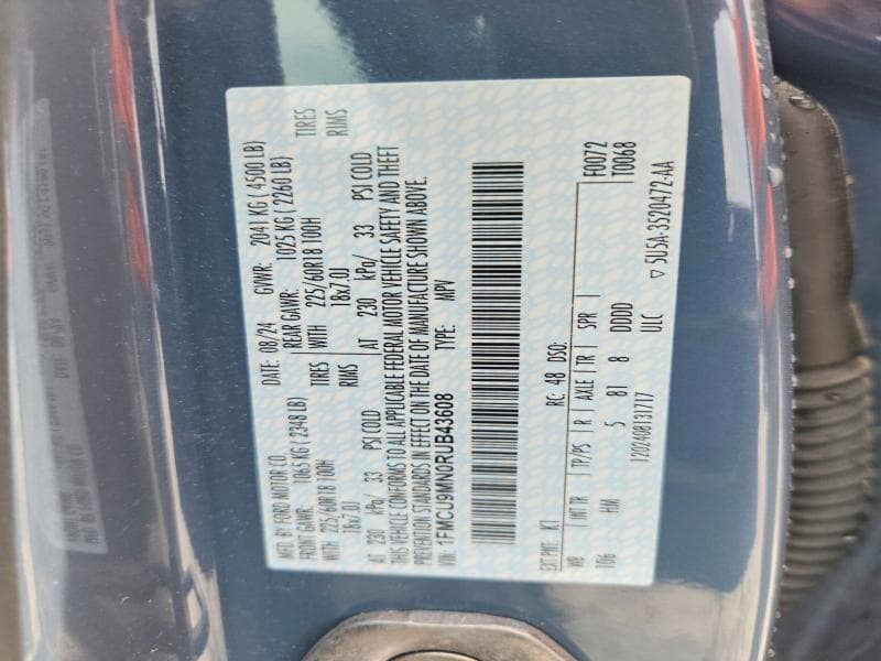 2024 FORD ESCAPE ST LINE 12
