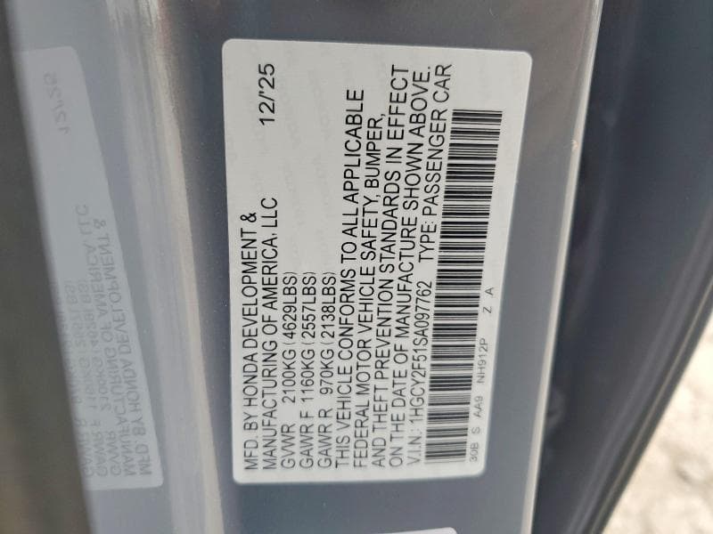 2025 HONDA ACCORD HYBRID SPORT 12
