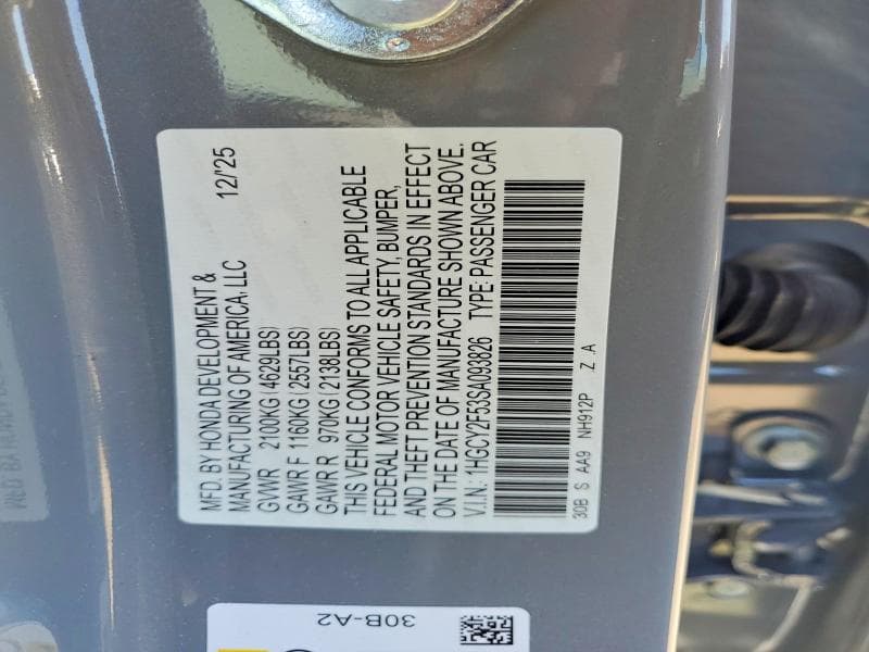 2025 HONDA ACCORD HYBRID SPORT 13
