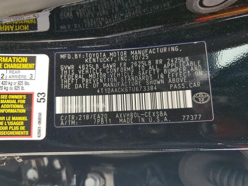 2026 TOYOTA CAMRY NIGHTSHADE NIGHTSHADE 13