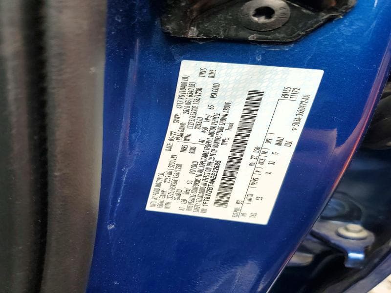 2022 FORD F250 SUPER DUTY SUPER DUTY 12