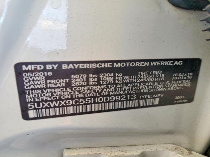 2017 BMW X3 XDRIVE28I 13