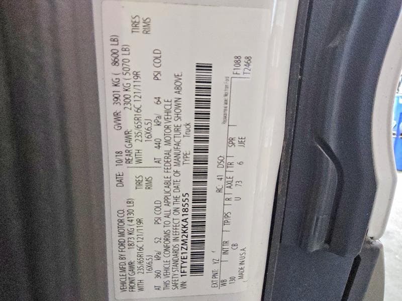 2019 FORD TRANSIT T-150 14