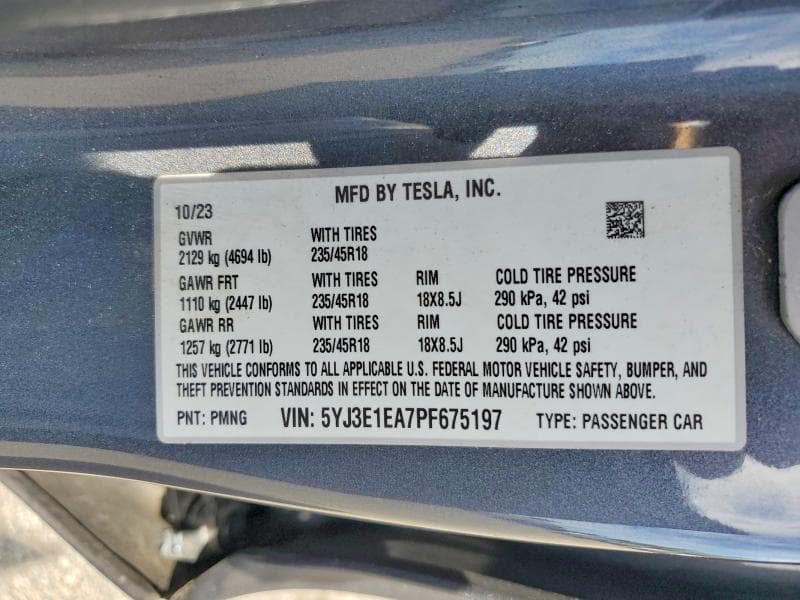 2023 TESLA MODEL 3 12