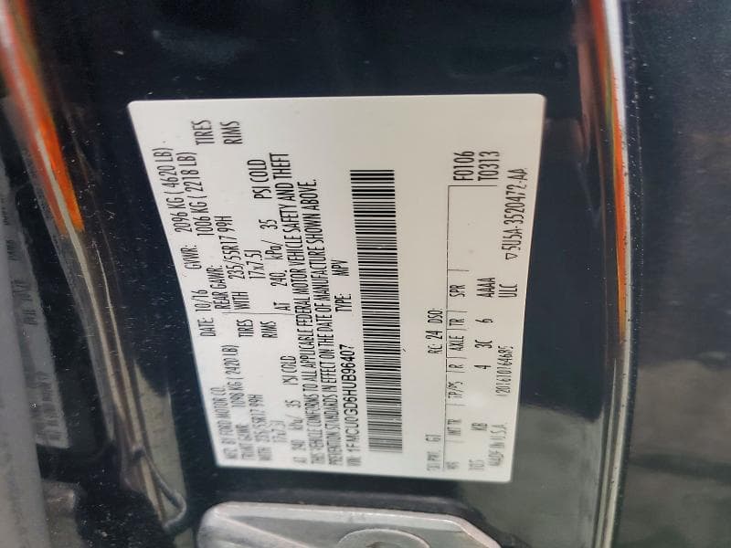 2017 FORD ESCAPE SE 13