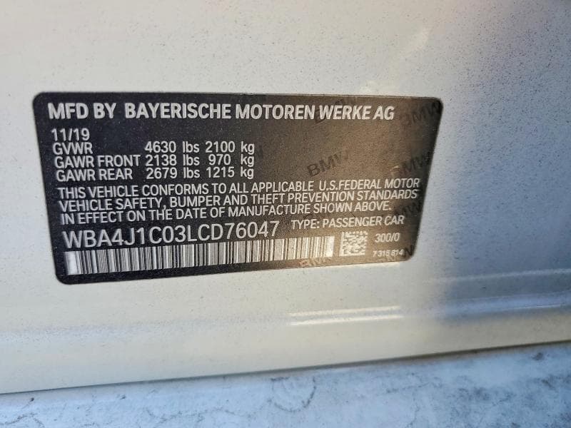 2020 BMW 430I GRAN COUPE GRAN COUPE 14
