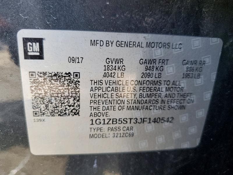 2018 CHEVROLET MALIBU LS 12