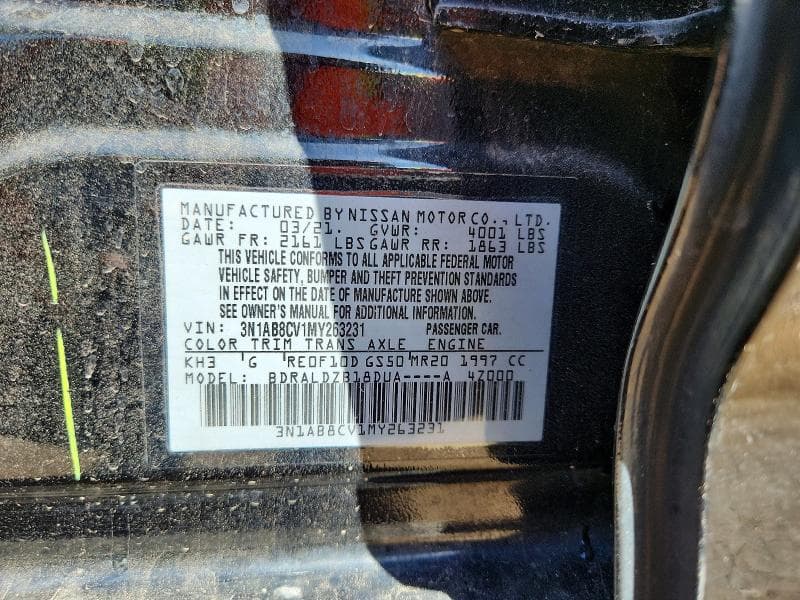 2021 NISSAN SENTRA SV SV 13
