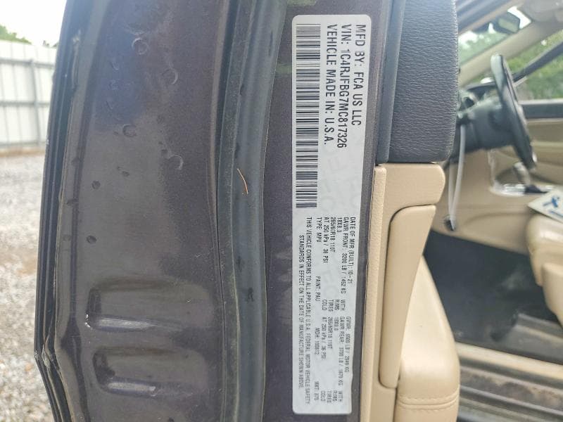 2021 JEEP GRAND CHEROKEE LIMITED 12