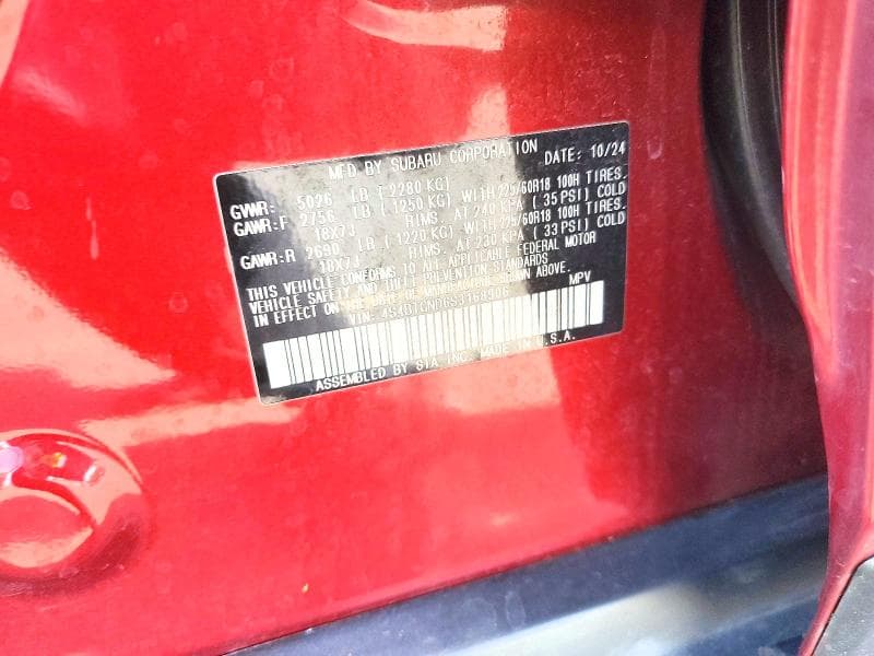 2025 SUBARU OUTBACK LIMITED XT LIMITED XT 12