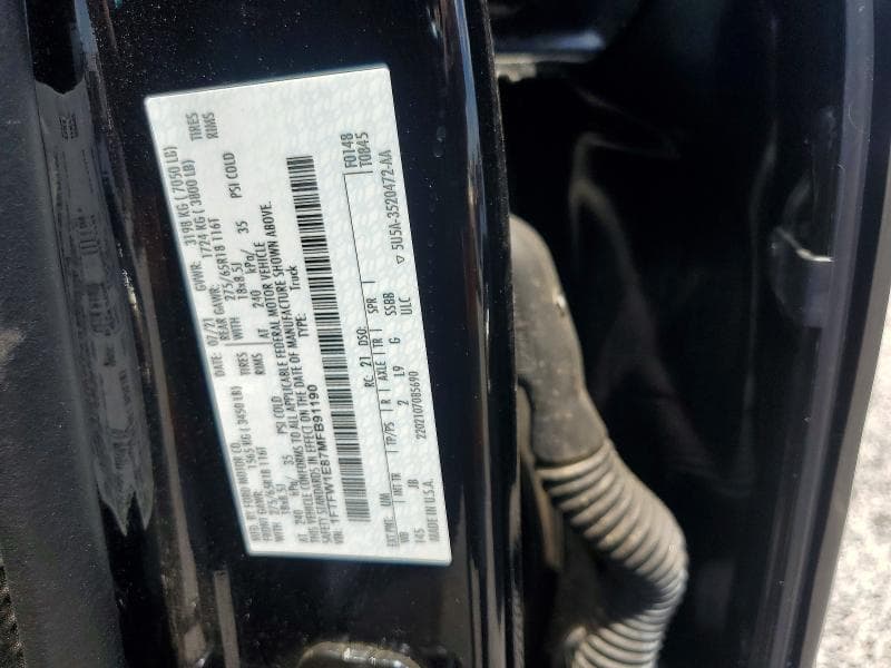 2021 FORD F150 SUPERCREW 12
