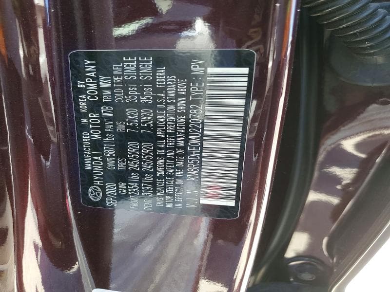 2021 HYUNDAI PALISADE LIMITED 13