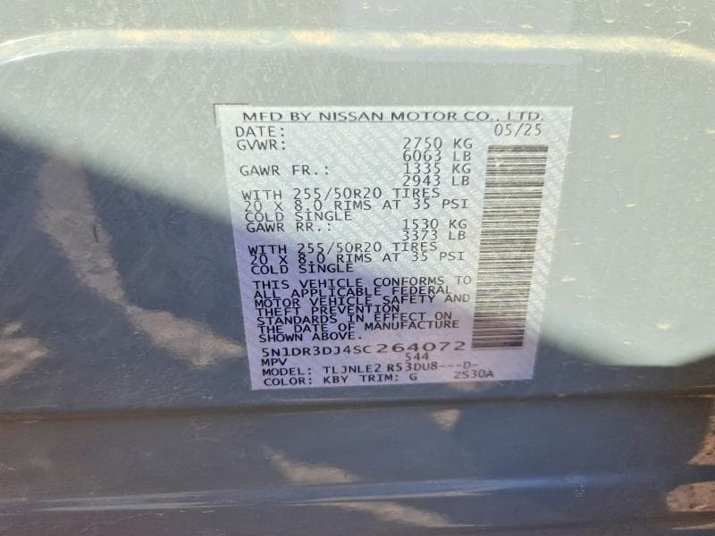 2025 NISSAN PATHFINDER PLATINUM PLATINUM 14
