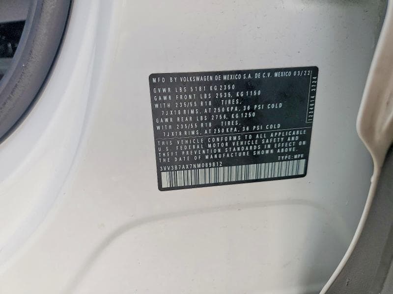 2022 VOLKSWAGEN TIGUAN 13