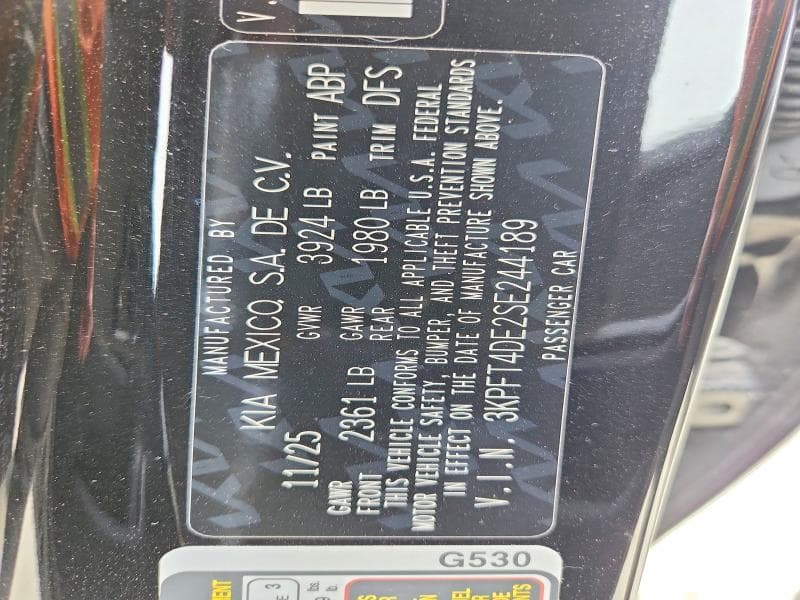 2025 KIA K4 LX 12