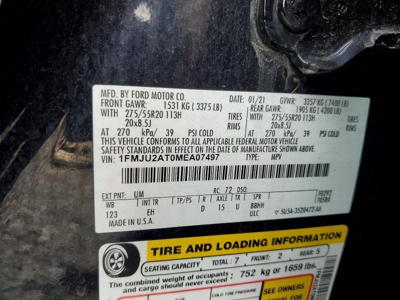 2021 FORD EXPEDITION LIMITED LIMITED 14