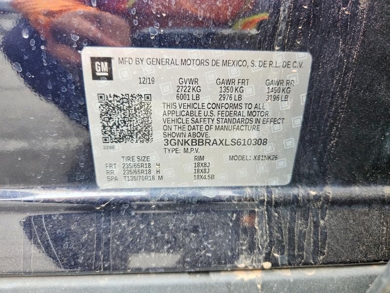 2020 CHEVROLET BLAZER 1LT 1LT 12