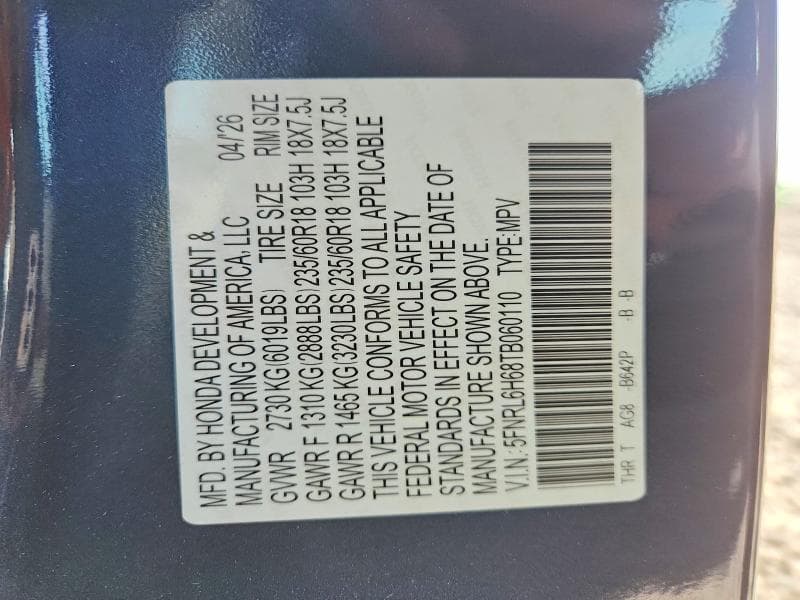 2026 HONDA ODYSSEY EXL 13