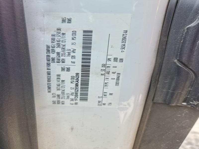 2021 FORD TRANSIT DELIVERY TRUCK 12