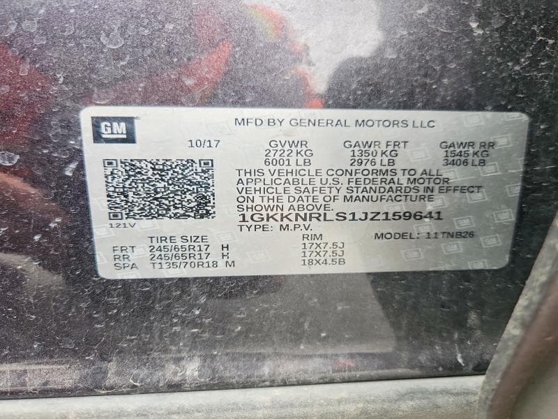 2018 GMC ACADIA SLE 13