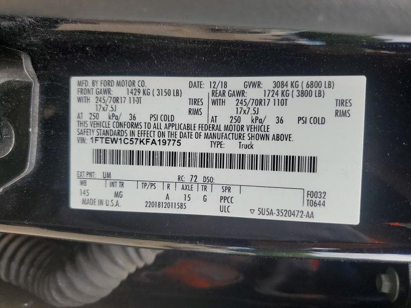 2019 FORD F150 SUPERCREW 13