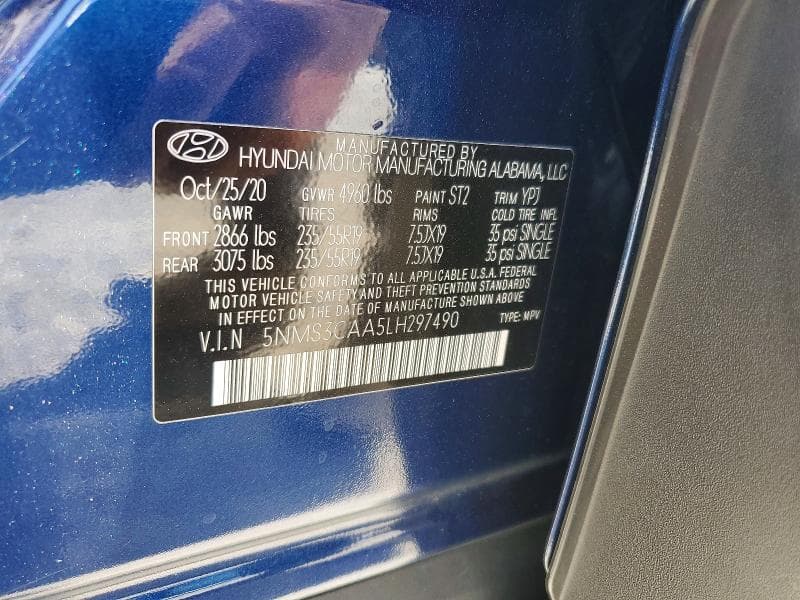 2020 HYUNDAI SANTA FE SEL 2.0T 13