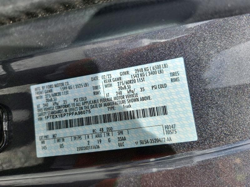 2023 FORD F150 SUPER CAB 13