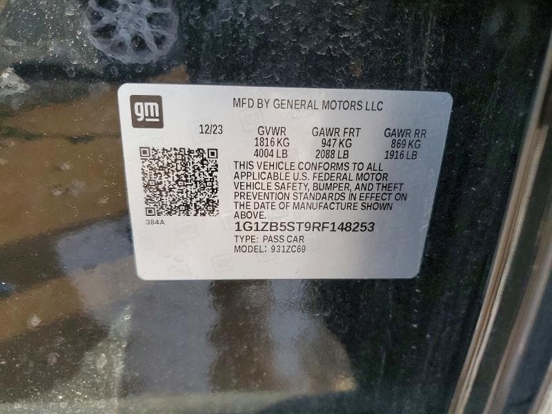 2024 CHEVROLET MALIBU LS 12
