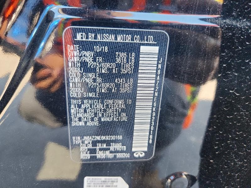 2019 INFINITI QX80 LUXE LUXE 15