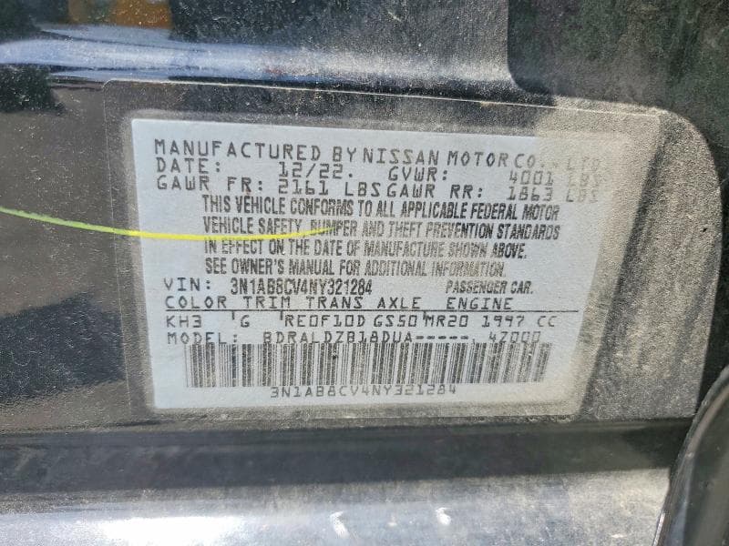 2022 NISSAN SENTRA SV 12