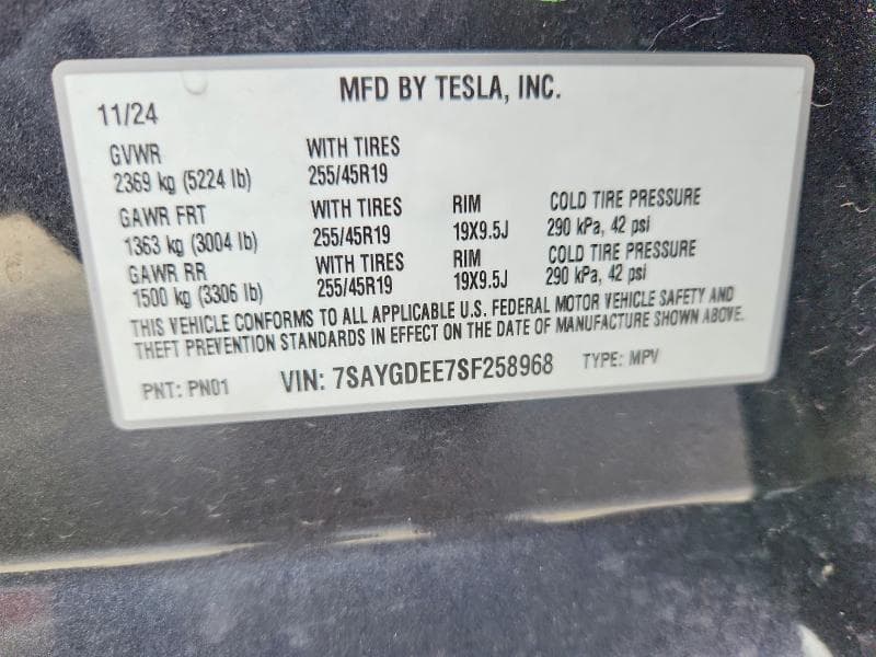 2025 TESLA MODEL Y 14