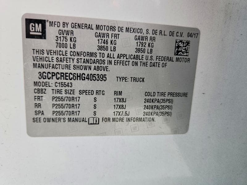 2017 CHEVROLET SILVERADO C1500 LT 13